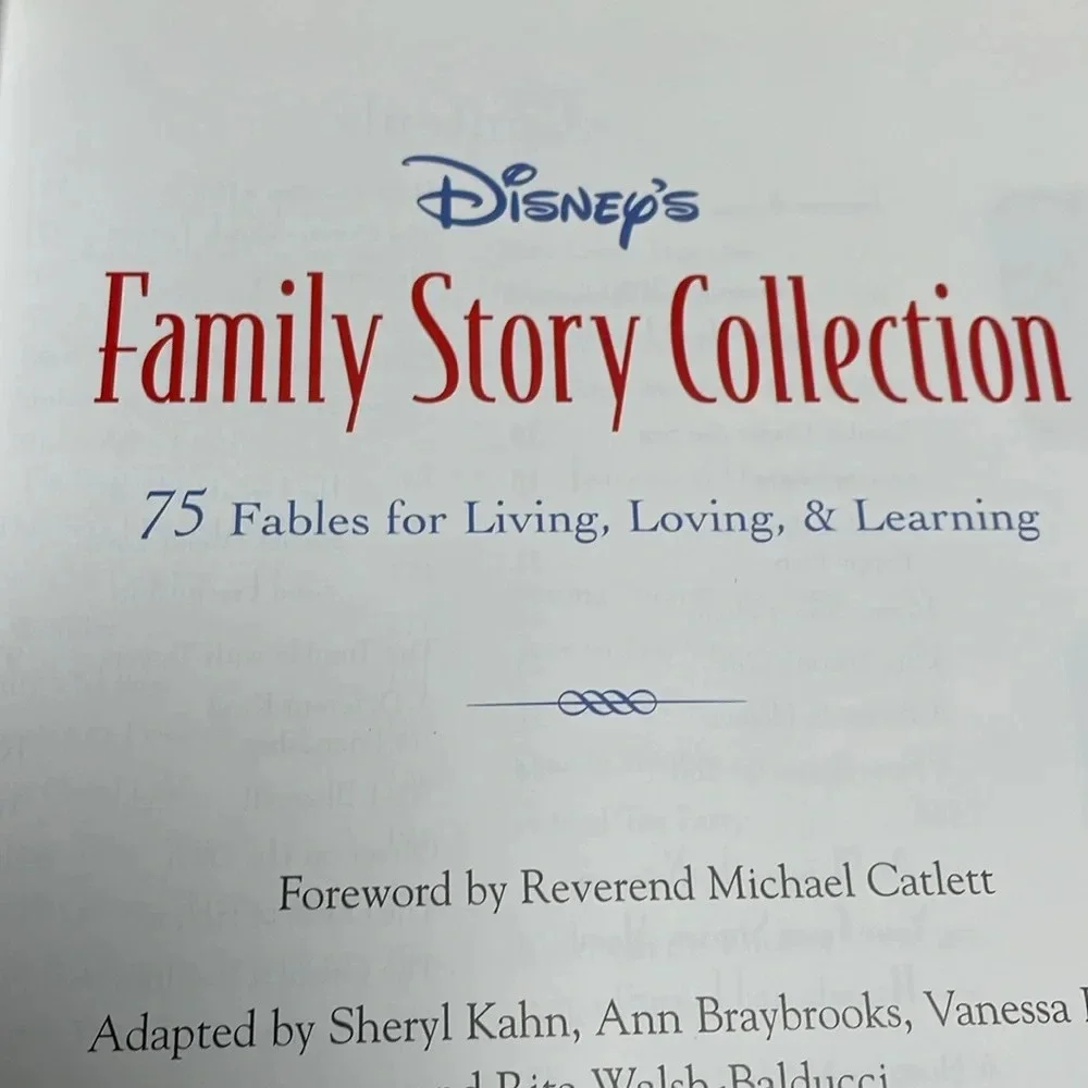 Disney’s Family Story Collection 75 Fables for Living loving & Learning